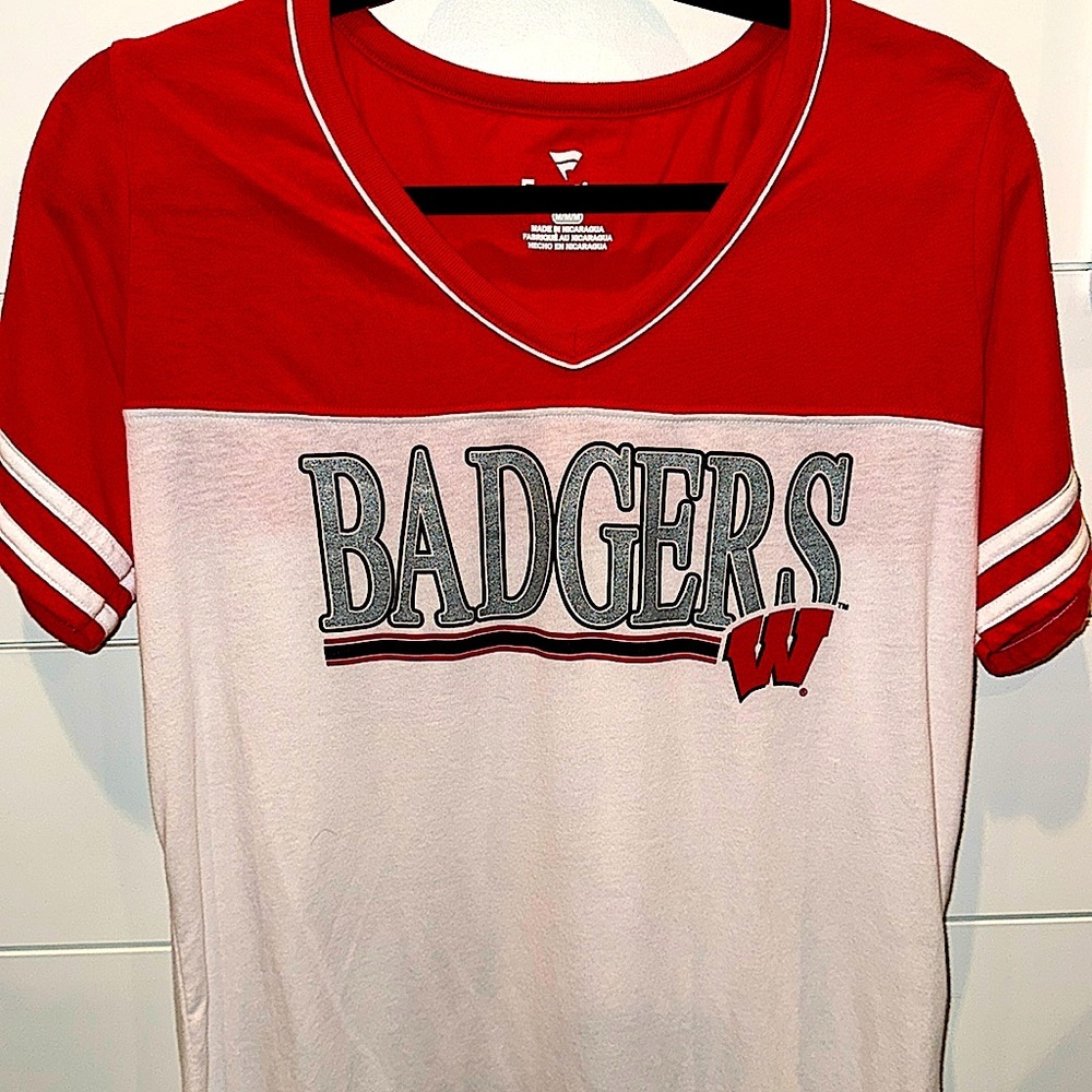 Fanatics Medium Wisconsin Badgers Short Sleeve T Shirt